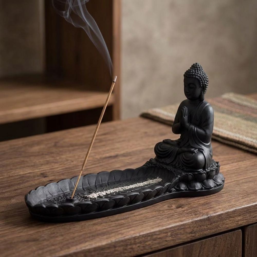 Incense Holder - 3D 프린팅으로 제작된 명상하는 승려 모양의